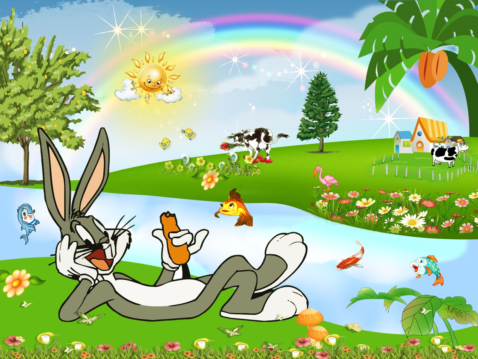 Bugs Bunny Kids Wallpaper