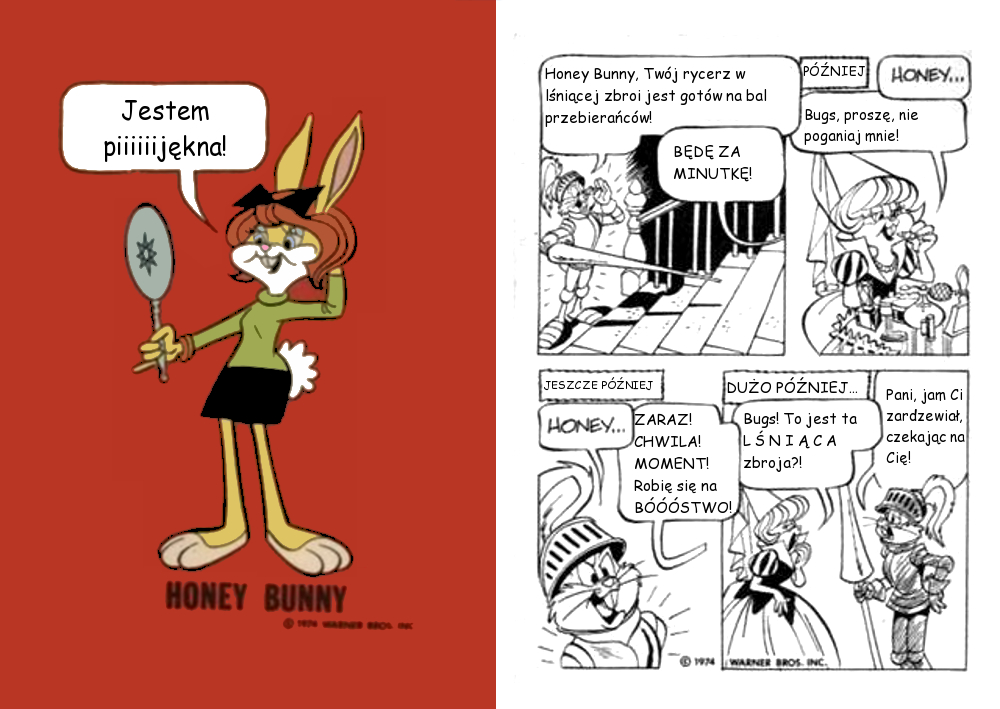 Komiks z Honey Bunny